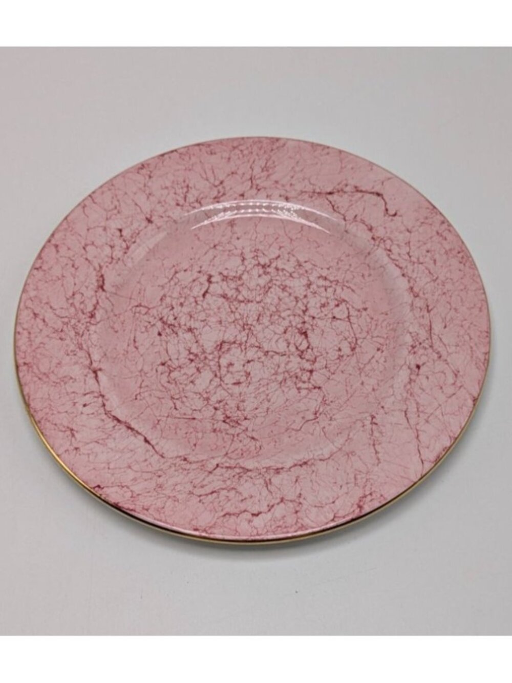 Royal Albert Bone China red/pink bread/butter Gossamer plate 6 1/4"